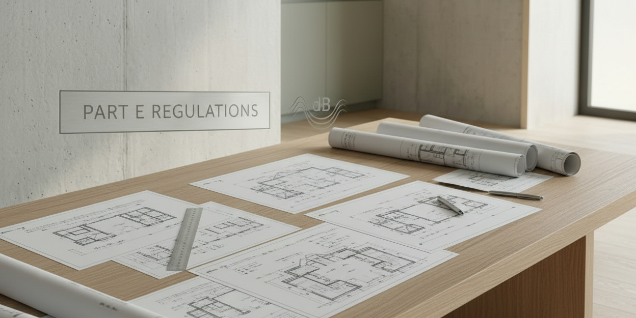 change words impact noise to Part E Regulations