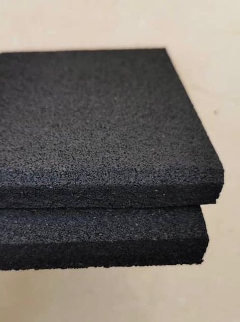 Black acoustic rubber insulation panels
