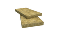 Two rectangular pieces of rockwool insulation on a white background