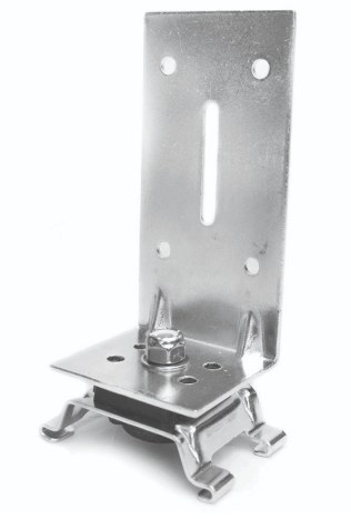 Metal bracket on a white background