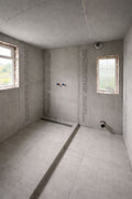 Quietstone Cem-Rock cement board installed in a wet room