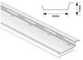 Metal bracket with dimensions on a white background