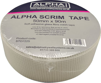 Alpha Drywall Scrim Tape 50mm x 90m