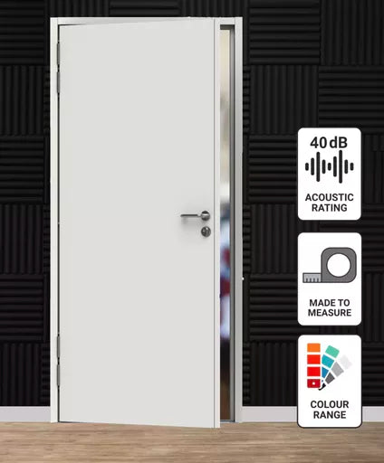 Acoustic Rated Steel Door Sets - 35dB — Soundproofing King
