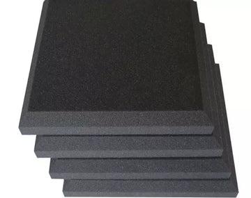 Small Acoustic Foam Panels Flat Chamfered - Pack of 10 — Soundproofing King