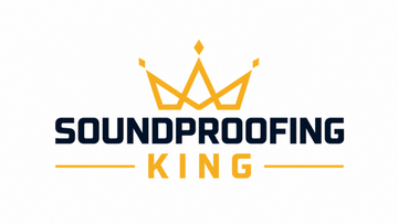 Logo of Soundproofing King with a crown design on a white background