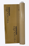 Roll of Tecsound Soprema acoustic material on a white background