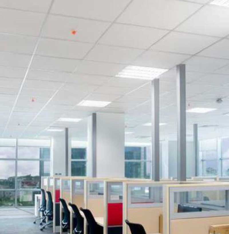 TVS Soft Ceiling Tiles White Square Edge 600mm x 600mm x 15mm (MOQ: 1 Pallet)